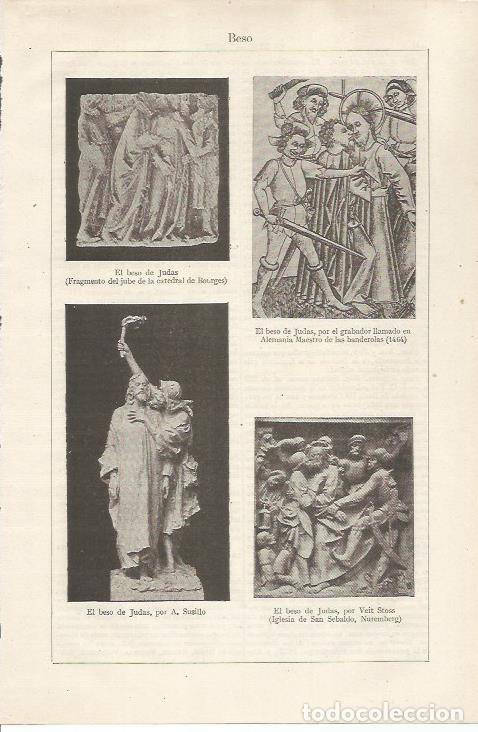 Cartoline: LAMINA ESPASA 34492: Esculturas con el motivo del beso - Varios