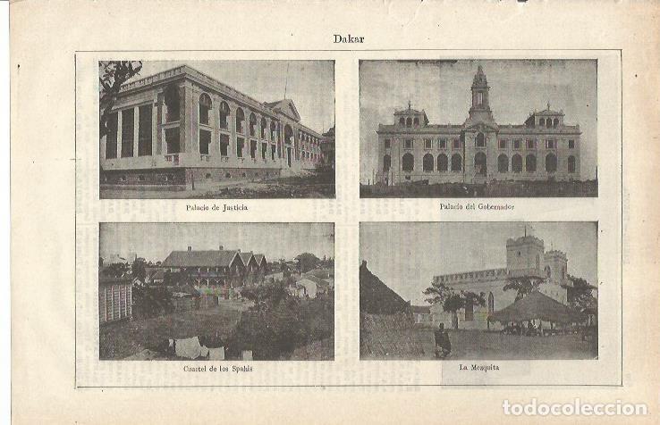 Postcards: LAMINA ESPASA 34818: vistas varias de Dakar - Varios