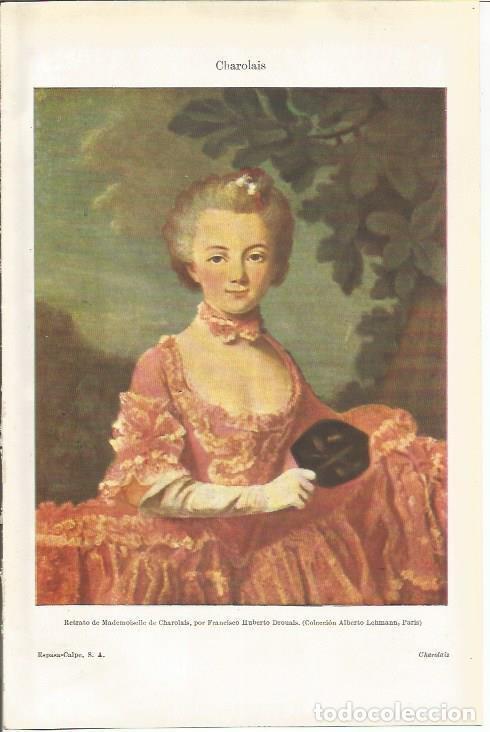 Cartoline: LAMINA ESPASA 34671: Retrato de Mademoiselle de Charolais, por Drouals - Varios