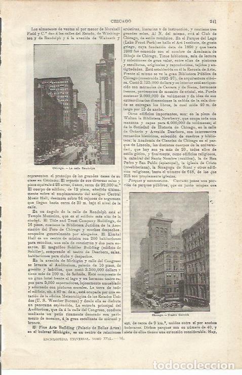 Cartoline: LAMINA ESPASA 34718: Teatro Garrick de Chicago - Varios