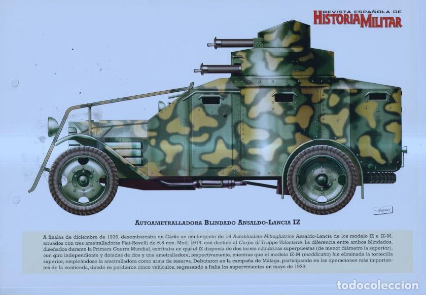 Postkarten: Lamina: Autoametralladora Blindado Anslado-ancia IZ -