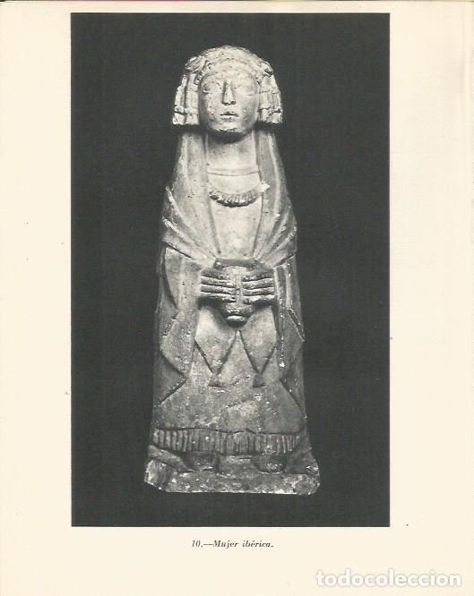 Cartoline: LAMINA 20821: Estatua de mujer iberica - Maurice Crouzet