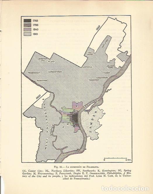Cartoline: LAMINA 20904: Plano de la extension de Filadelfia - Maurice Crouzet