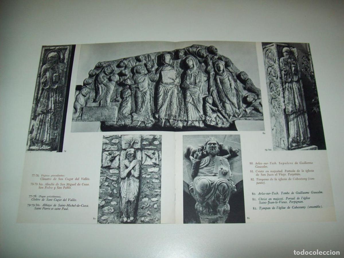 Postais: LAMINA 20700: Detalles de Sant Miquel de Cuxa y Cabestany - Marcel Durliat