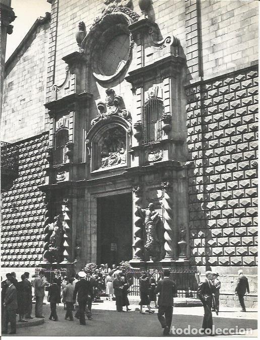 Cartoline: LAMINA 20755: Fachada de la iglesia de Belen en Barcelona - Marcel Durliat