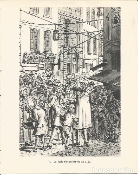 Postkarten: LAMINA 20773: La calle Quincampoix en 1720 - Maurice Crouzet