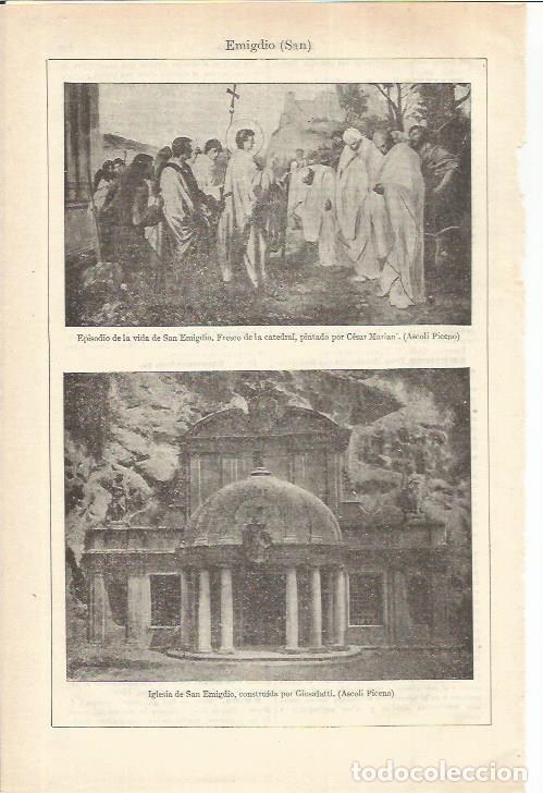 Cartoline: LAMINA ESPASA 35640: San Emigdio - Varios