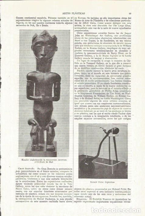 Cartes Postales: LAMINA ESPASA 35738: Esculturas procedentes de Mali - Varios