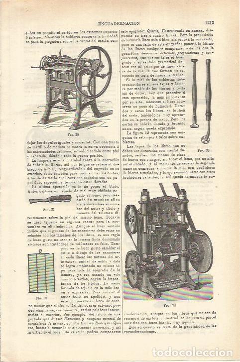 Postkarten: LAMINA ESPASA 35669: Maquinas para encuadernar - Varios