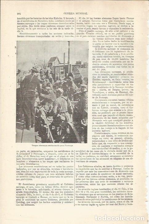 Postais: LAMINA ESPASA 35310: Tropas alemanas embarcando hacia Noruega - Varios