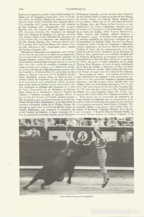 Postais: LAMINA ESPASA 35433: Victor Mendes poniendo banderillas - Varios