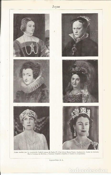 Cartes Postales: LAMINA 21158: Joyas usadas por diferentes reinas - VVAA