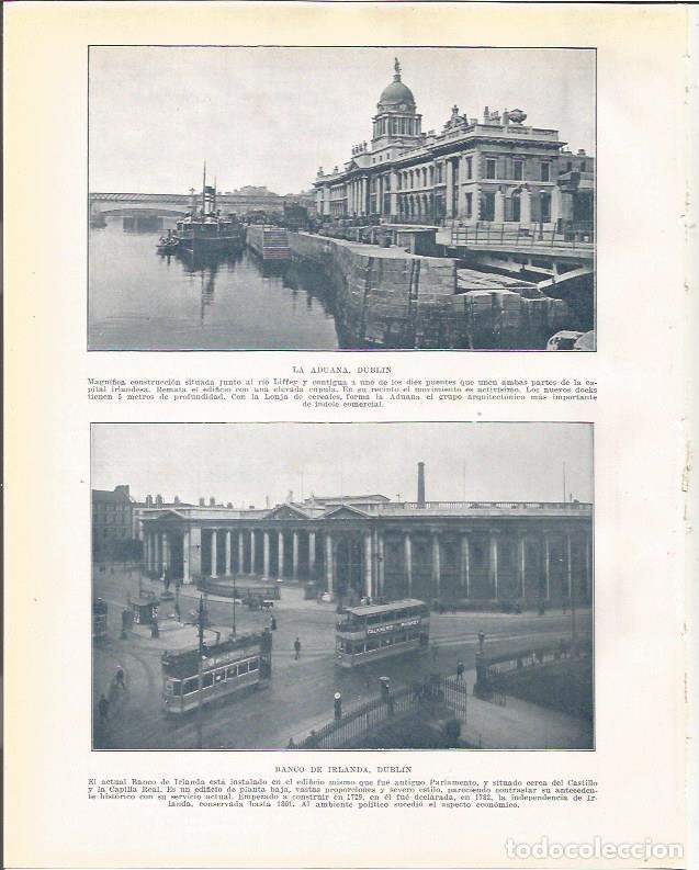 Cartes Postales: LAMINA 20939: Banco de Irlanda y Aduana en Dublin - Beltran y Rozpide
