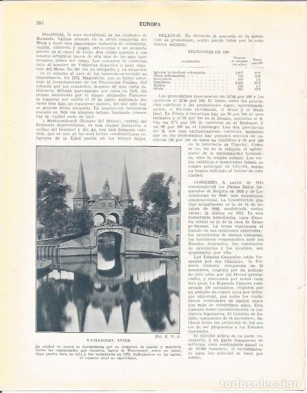 Postcards: LAMINA 21021: Wateerpoort, Holanda - Beltran y Rozpide