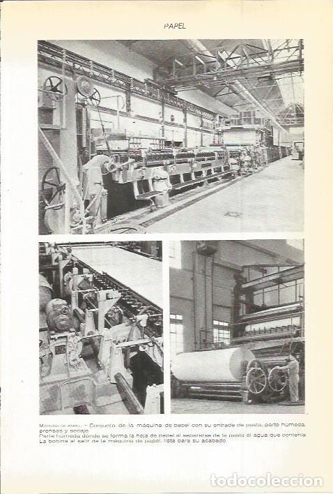 Cartoline: LAMINA 22495: Maquinas de fabricacion de papel - VVAA