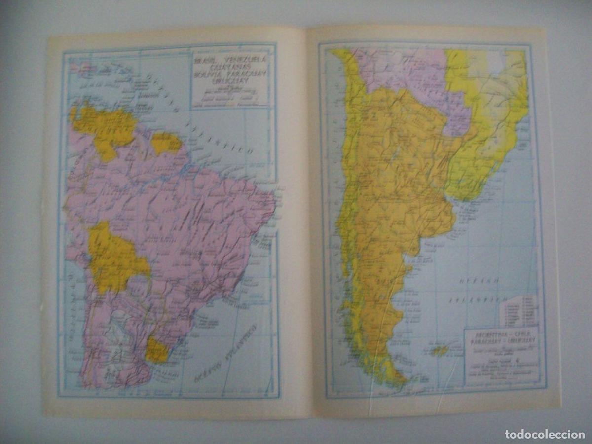 Cartoline: LAMINA 22478: Mapa de Brasil, Uruguay, Argentina, Chile y Paraguay - VVAA