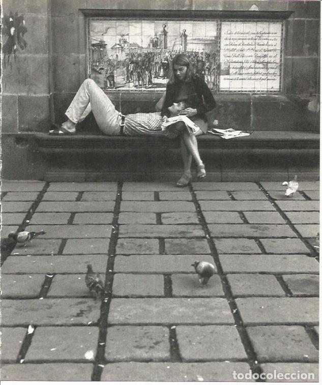 Postais: LAMINA 22022: Barcelona. Pareja en la plaza de Garriga Bachs - Josep Maria Espinas