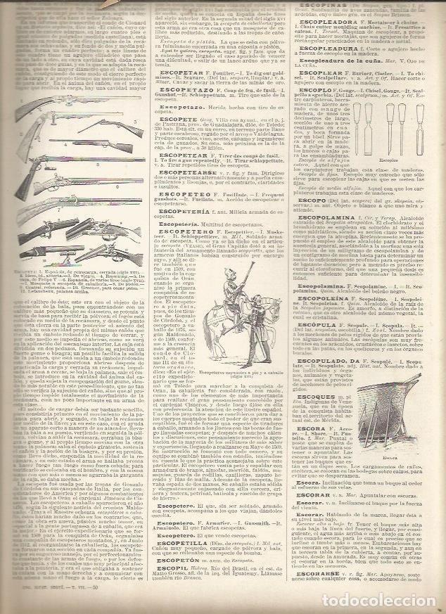 Postais: LAMINA 23307: Tipos de escopeta - Varios