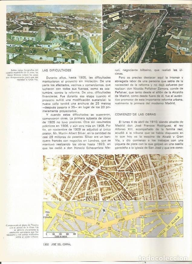Postcards: LAMINA 23499: Plano de la zona de Gran Via, Madrid - Varios