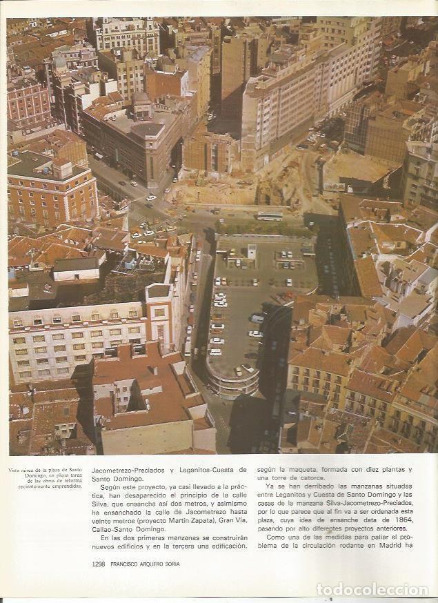 Postais: LAMINA 23497: Vista aerea de la plaza de Santo Domingo, Madrid - Varios