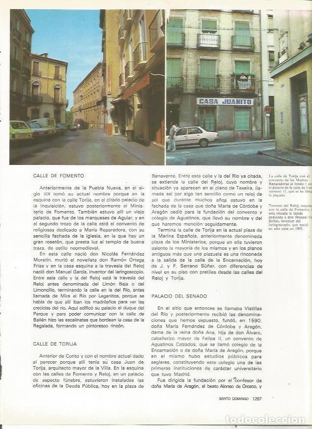 Postais: LAMINA 23492: Calle de Torija y Travesia del Reloj, Madrid - Varios
