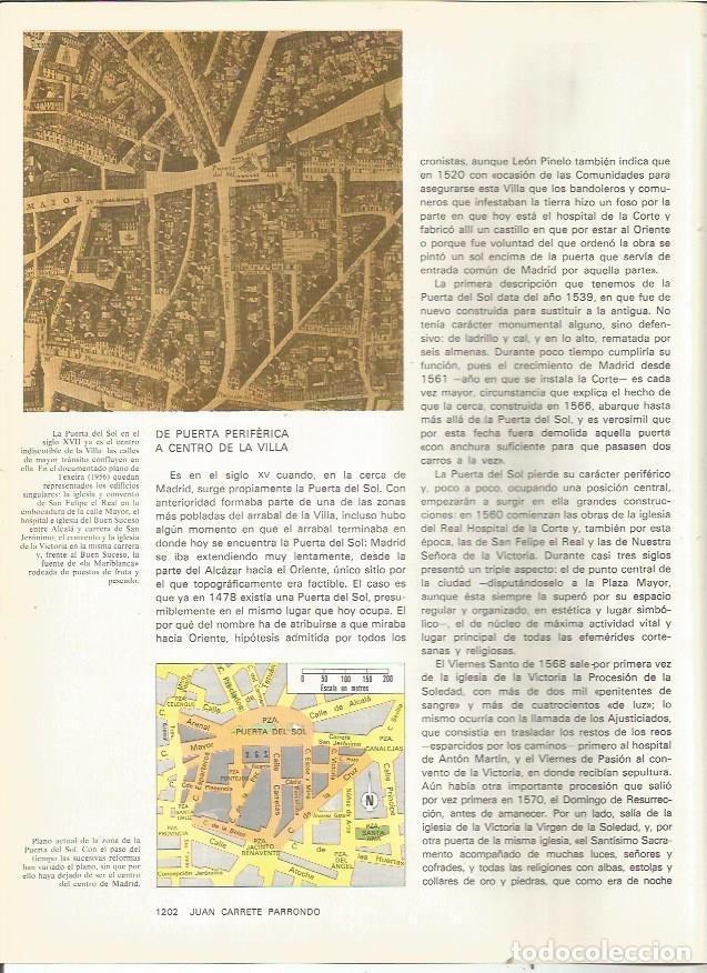 Cartes Postales: LAMINA 23449: Plano del area de la Puerta del Sol, Madrid - Varios