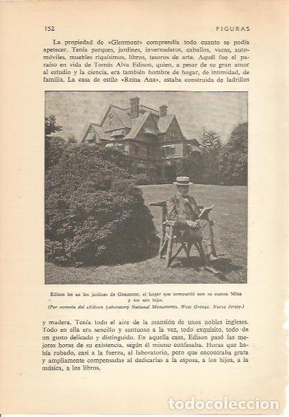 Postkarten: LAMINA 24170: Edison en los jardines de Glenmont - Carmi&ntilde;a Verdejo