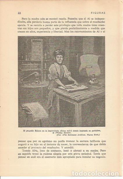 Postkarten: LAMINA 24139: Edison imprimiendo Weekly Herald - Carmi&ntilde;a Verdejo