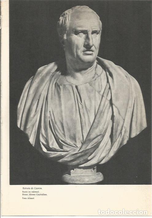 Postais: LAMINA 24692: Busto de Ciceron - Martin de Piquer