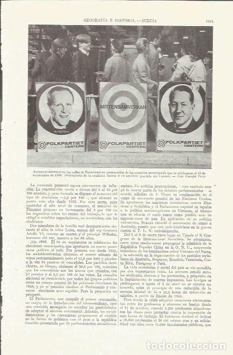 Cartes Postales: LAMINA ESPASA 35894: Propaganda electoral en Estocolmo, Suecia - Varios