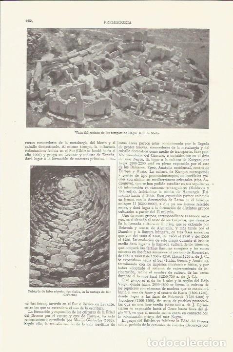 Cartoline: LAMINA ESPASA 35928: Templos de Hagar Kim en Malta - Varios