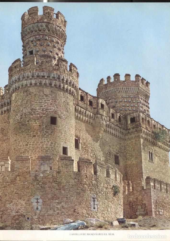 Postales: Lamina Castillos de Espa&ntilde;a: Castillo de Manzanares el Real (Madrid) - Varios