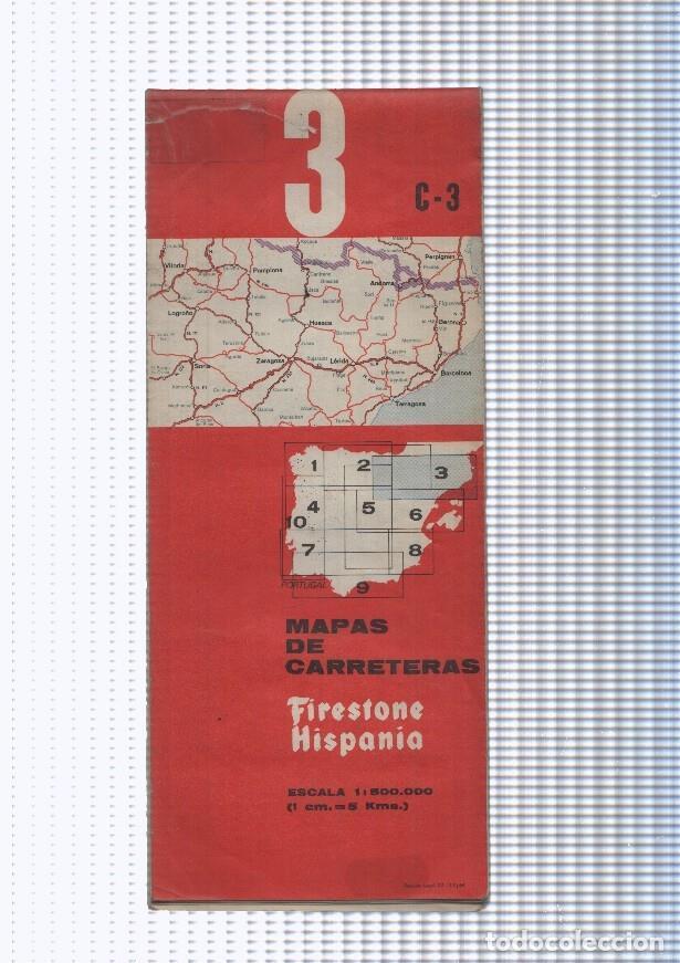 Postcards: Mapas de Carreteras Firestone Hispania 3 C-3 escala 1: 500.000 - NULL