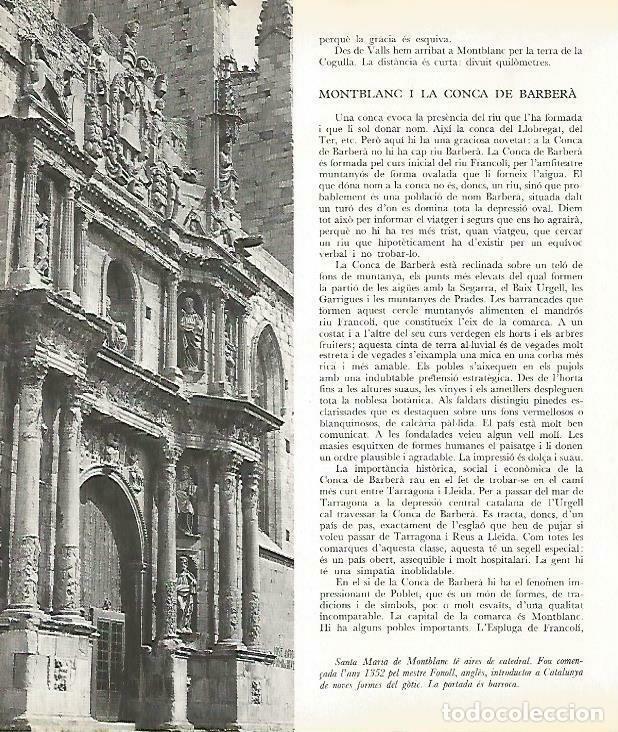 Postales: LAMINA 4392-41: Santa Maria de Montblanc - Josep Pla