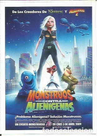 Cartes Postales: Miniposter 0766: Monstruos contra alienigenas - Varios