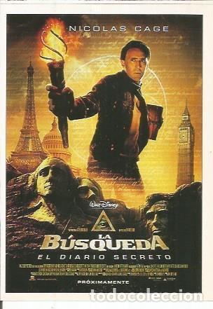 Postais: Miniposter 0209: La busqueda. El diario secreto - Varios