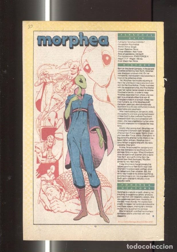 Postkarten: Ficha personaje DC Comics numero 010: Morphea y Morgaine Lefey - VARIOS