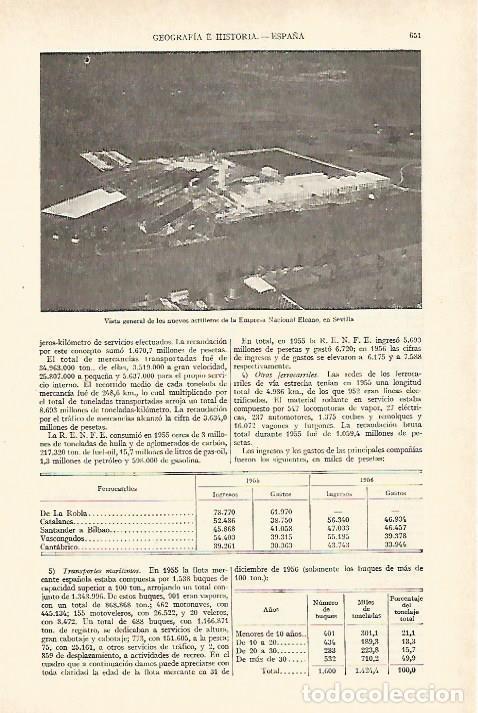 Postkarten: LAMINA ESPASA 26973: Astilleros de la Empresa Nacional Elcano en Sevilla - Varios