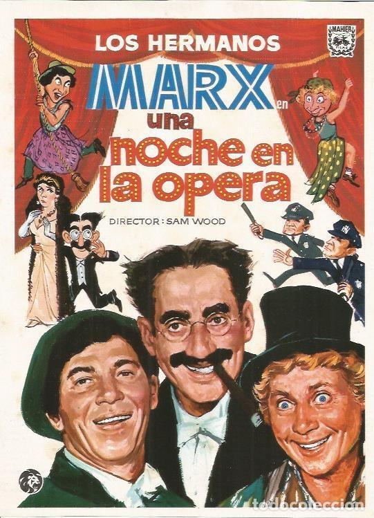Postales: LAMINA 18868: Los hermanos Marx en Una noche en la opera - NULL