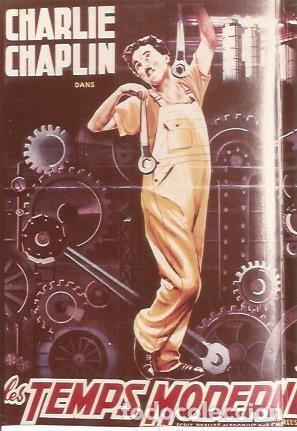 Cartoline: POSTAL A0935: Chaplin en Les temps moderns - NULL