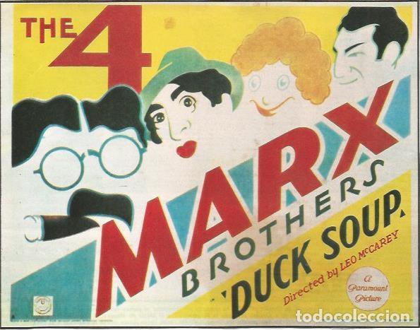 Postales: POSTAL A0660:Los Hermanos Marx en Duck Soup - Foto 1