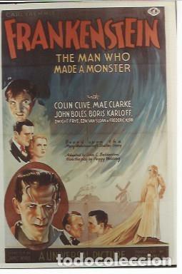 Postales: POSTAL A1191: Frankenstein the man who made a monster - NULL