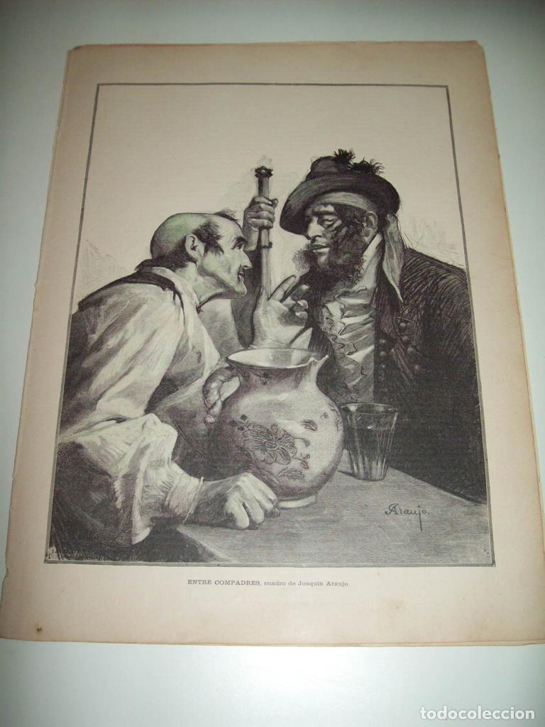 Postales: LAMINA ILUSTRACION ARTISTICA 19953: Entre compadres, por Joaquin Araujo - Varios