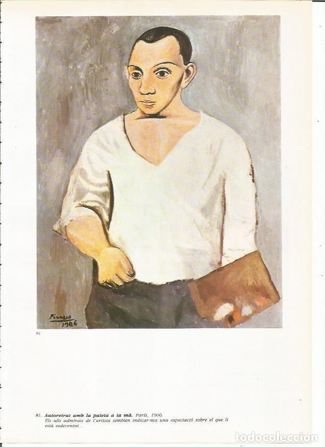 Postais: LAMINA 19392: Autorretrato con la paleta en la mano - Josep Palau i Fabre