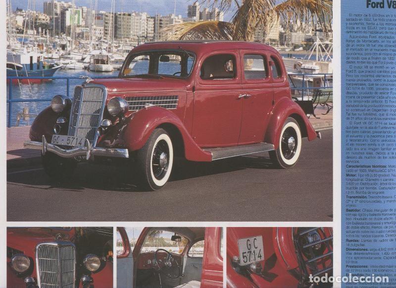 Postales: Automoviles antiguos de canarias modelo 18: Ford V8 Sedan - Varios