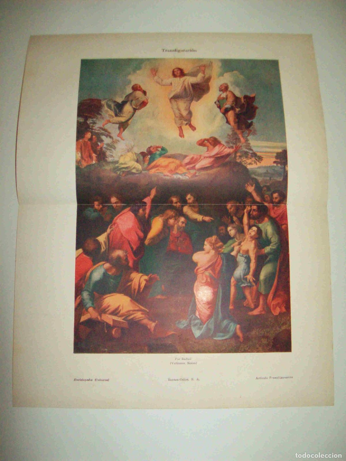 Cartes Postales: LAMINA ESPASA 11105: La Transfiguracion por Rafael - Varios