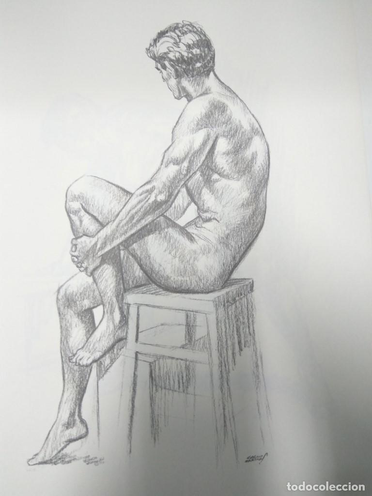 Cartoline: Laminas Carlos Freixas: FIGURA MASCULINA: Numero 05 (Serie Estudios 13) - Carlos Freixas