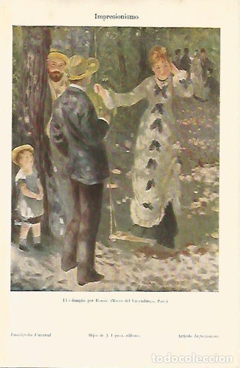 Cartoline: LAMINA ESPASA 4552: El columpio por Renoir - Varios Autores