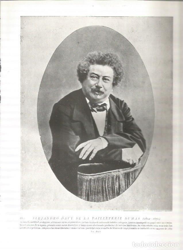 Postcards: LAMINA 19205: Alejandro Dumas - Varios