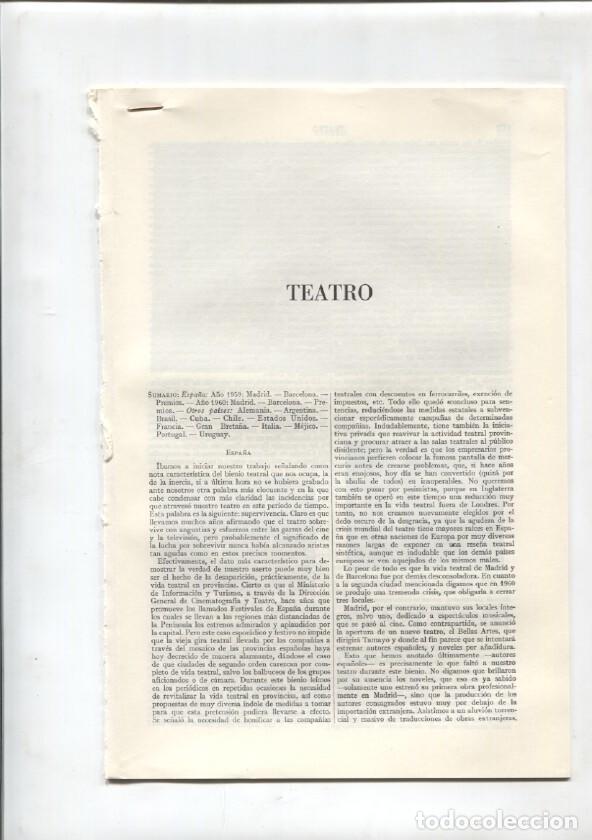 Postkarten: Espasa Calpe: Teatro (30 paginas con grabados) -